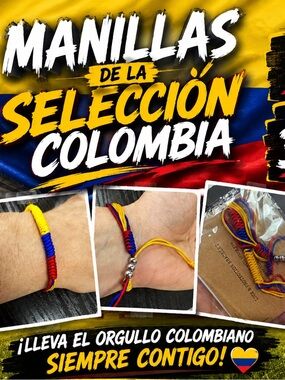 Colombia Flag Friendship Bracelets - Yellow Blue Red